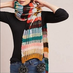 Anthropologie X Caroline Kaufman Pom Pom Scarf